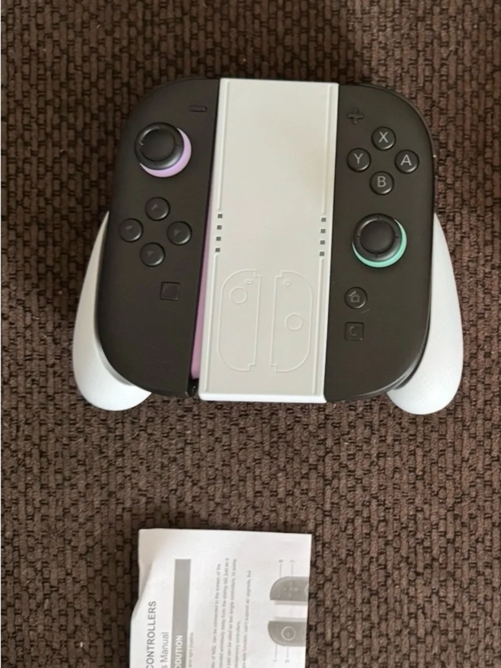 NS2 joy-cons Blue&Orange with generic NS2 game grip comes in different colors